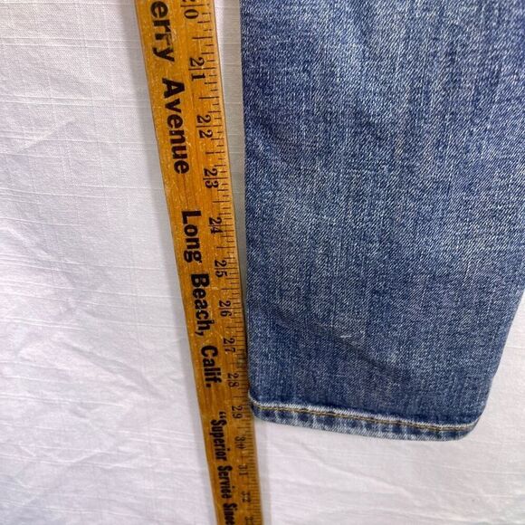 Sezane Denim Blue Stretch Slim Skinny Tapered Leg Jeans Medium Wash Size 25 - Picture 7 of 10